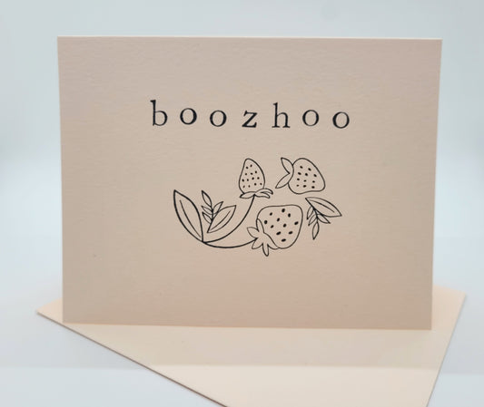 Boozhoo greeting card