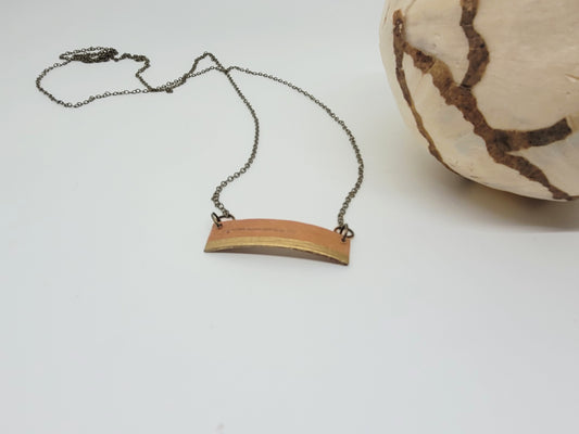 Birch bark necklace