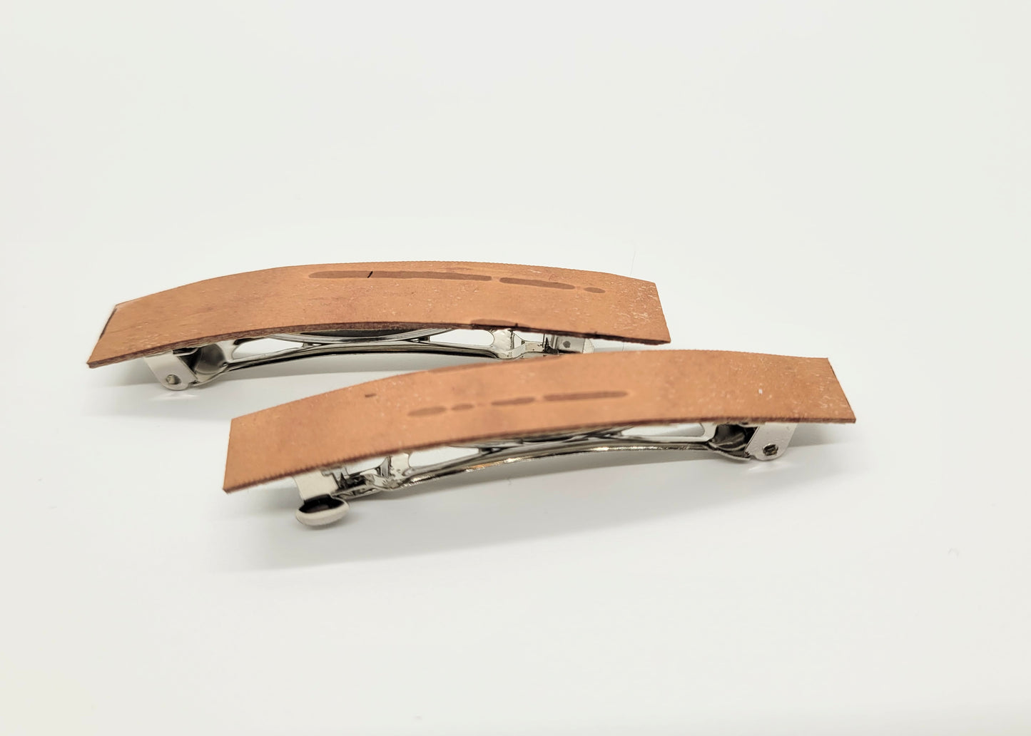 Birch bark barrettes